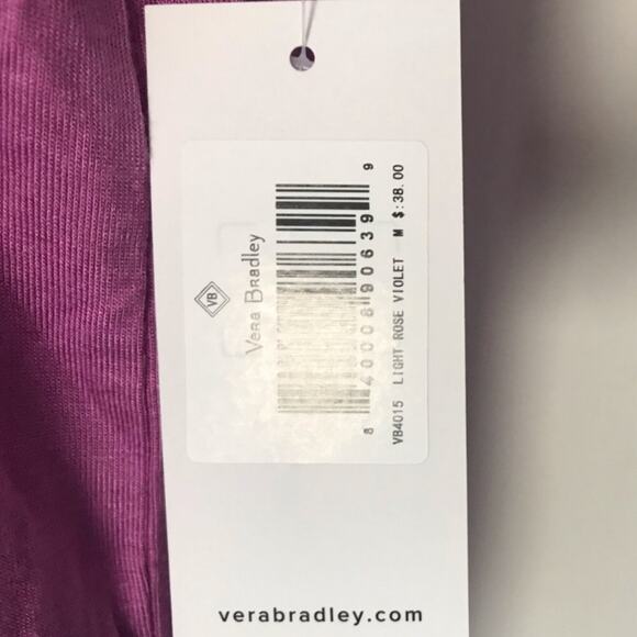 Vera Bradley Cadence Tee Light Rose Violet Medium - Picture 5 of 7